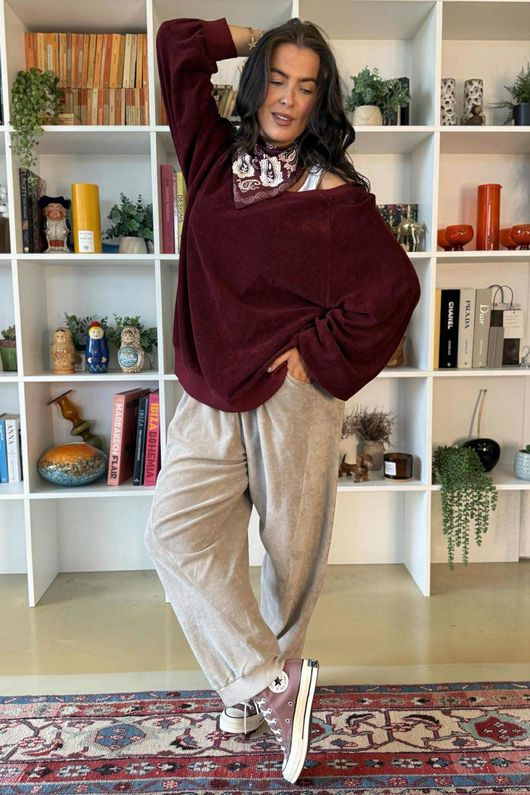 Terry B Classic Sweatshirt Maroon